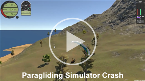 Thumbnail for Paragliding Simulator Crash Video